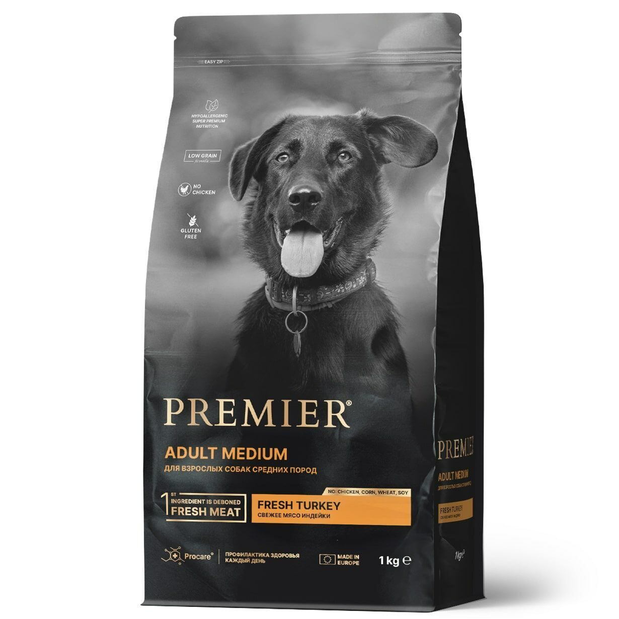 Premier Dog Turkey ADULT Medium (Свежее мясо индейки для собак средний  пород) 1 кг