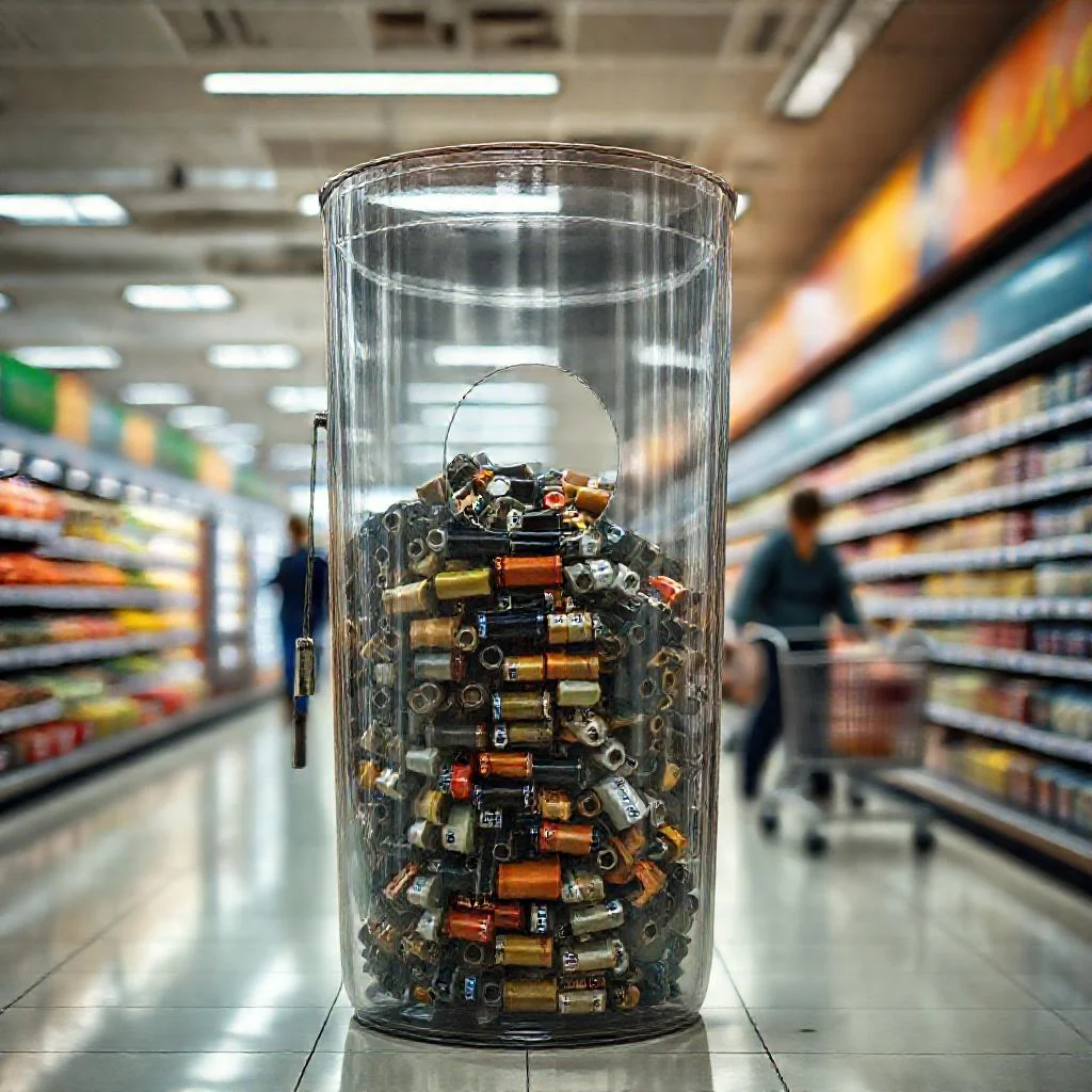 Сбор использованных батареек в розничных продуктовых магазинах Иллюстрация к статье: Сбор использованных батареек в розничных продуктовых магазинах