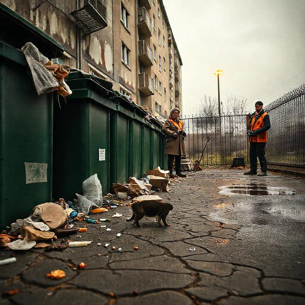 Фото по теме: Кто отвечает за чистоту возле мусорных контейнеров
